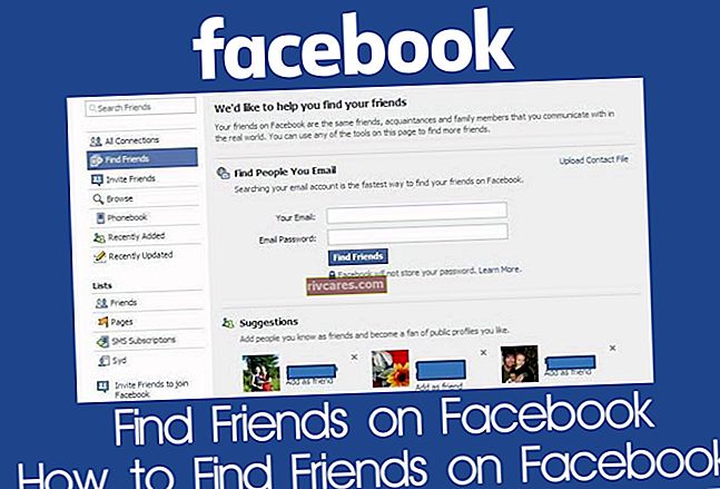 Как да намерите подробности за приятели във Facebook